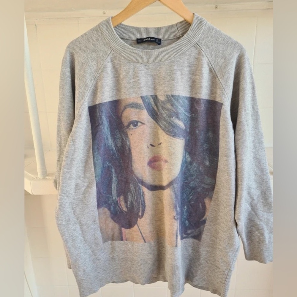 Zara Sade Grey Oversized Knit Sweater